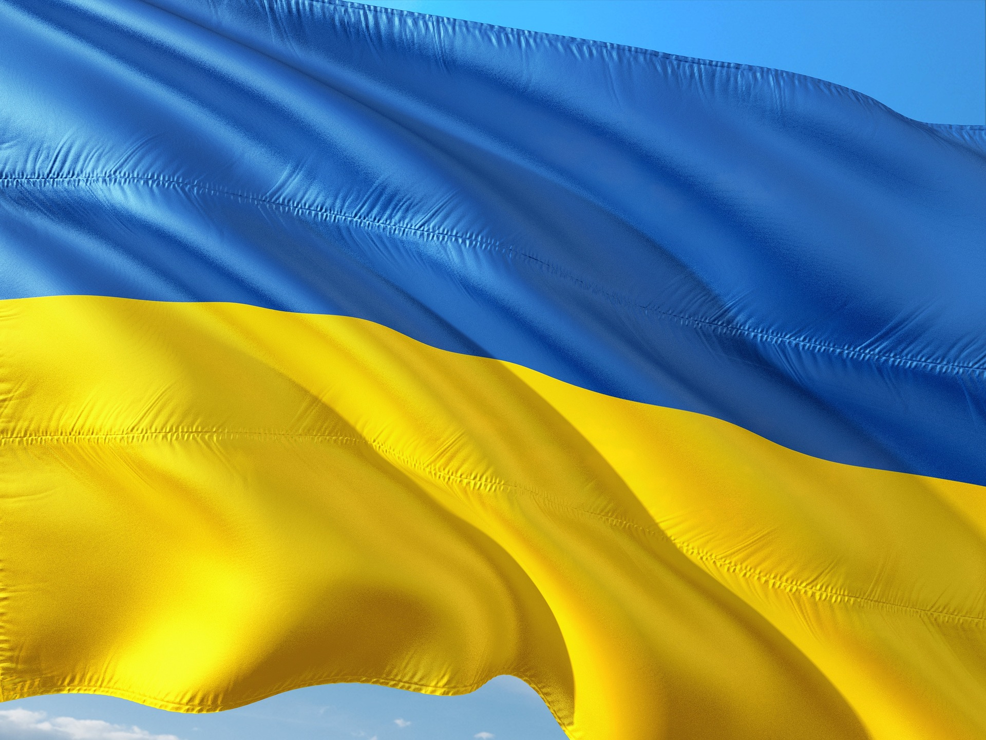 die Flagge der Ukraine