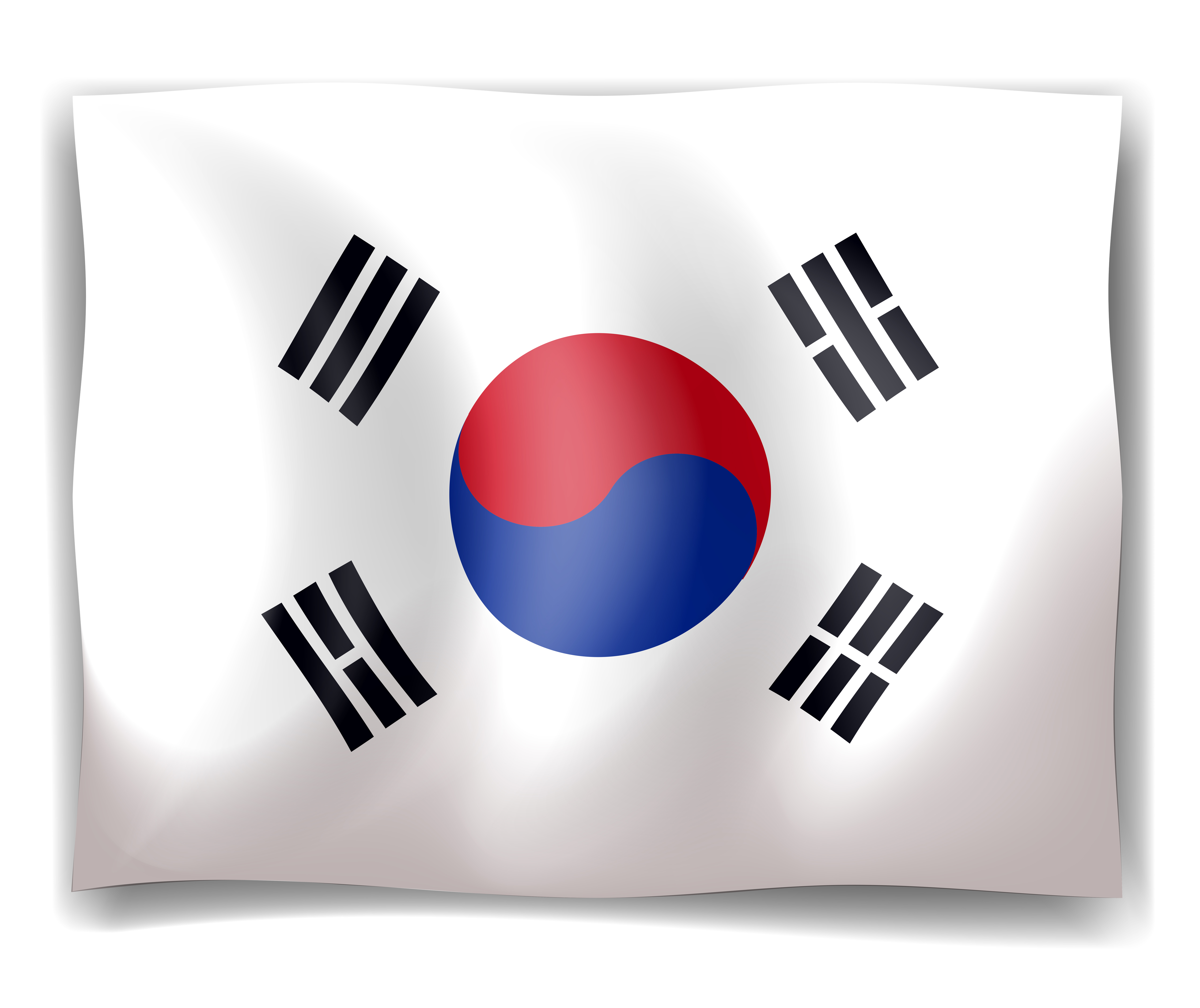 Die Flagge Südkoreas