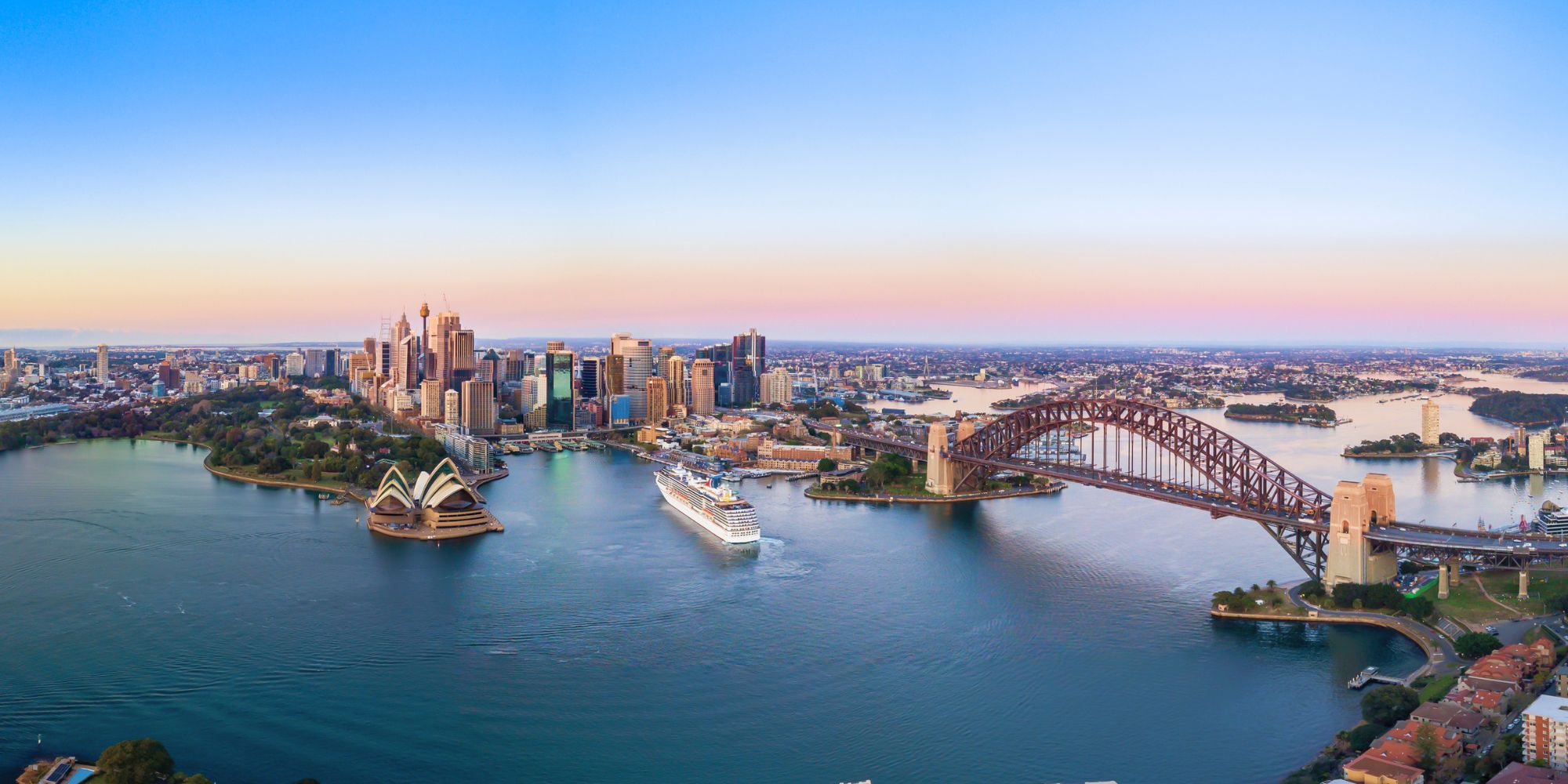 Stadt- und Hafenansicht von Sydney