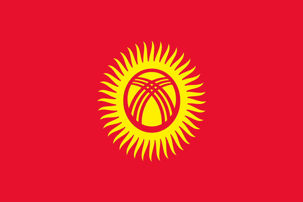 Flagge von Kirgisistan