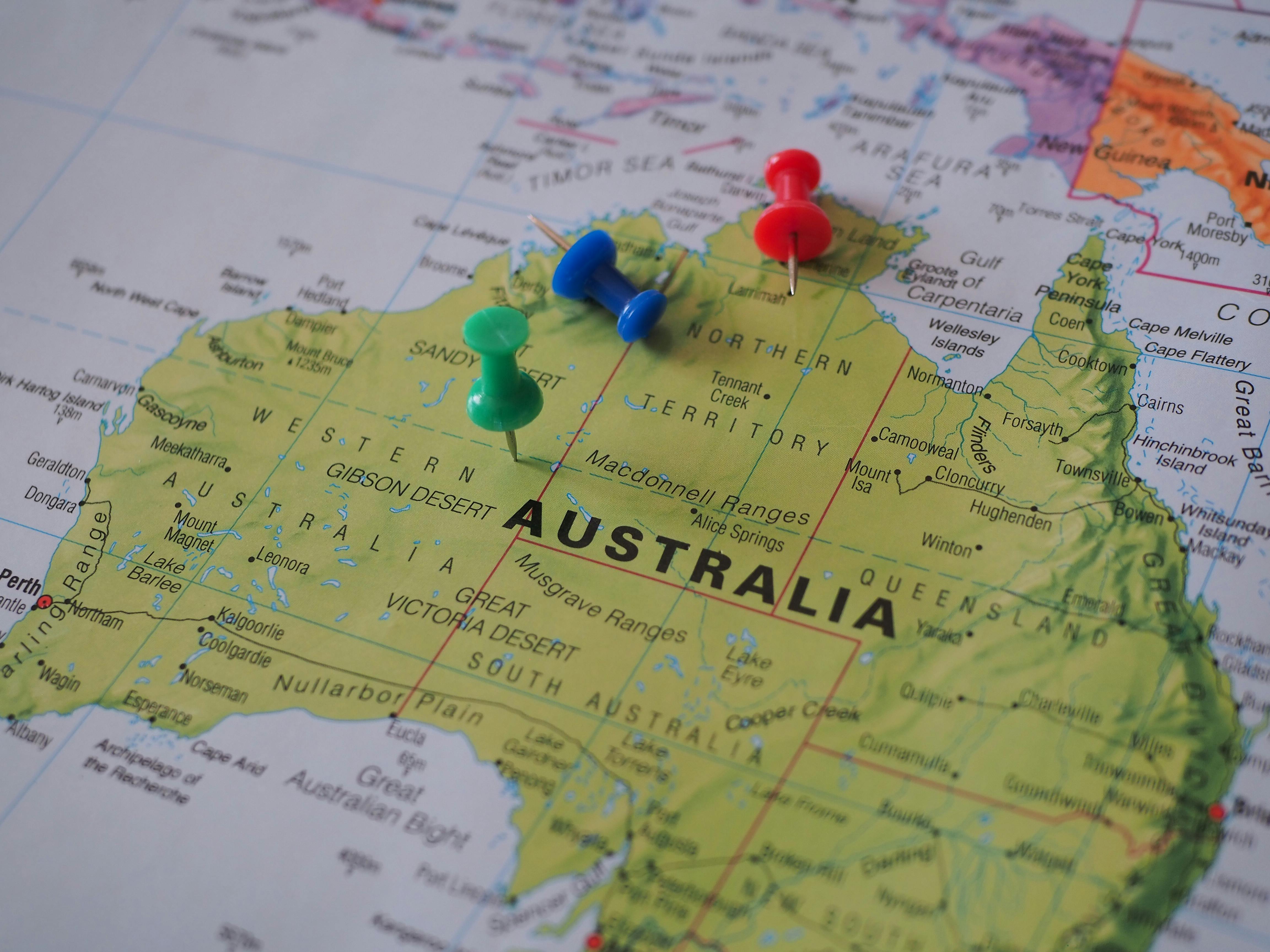 Landkarte von Australien