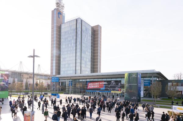 Der Zugang zur Messe Hannover